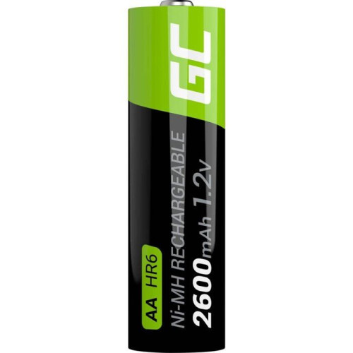 Green Cell Rechargeable AA Batteries 2600mAh, 1.2V, 2-pack 1