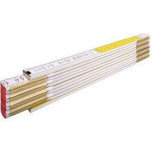 Stabila 01128 600 Series 617 Folding Rule - White/Yellow - 2m