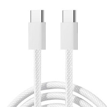 Joyroom USB-C-zu-USB-C-Kabel, Schnellladefunktion 60 W, 1 m - Weiß