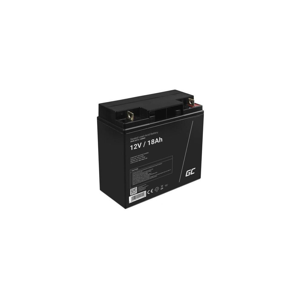 Photos - Security System / Smart Hub Green Cell AGM VRLA 12V 18Ah battery for lawn mower, scooter, boat, wheelchair 
