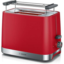 Broodrooster - BOSCH - TAT 4M224 - 2 sneetjes - Rood - Roestvrij staal - 950 W
