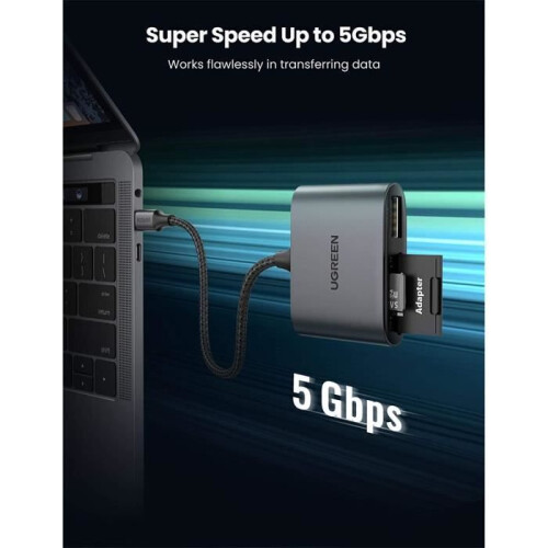 Ugreen USB-C auf SD/TF + USB-Speicherkartenleser 2