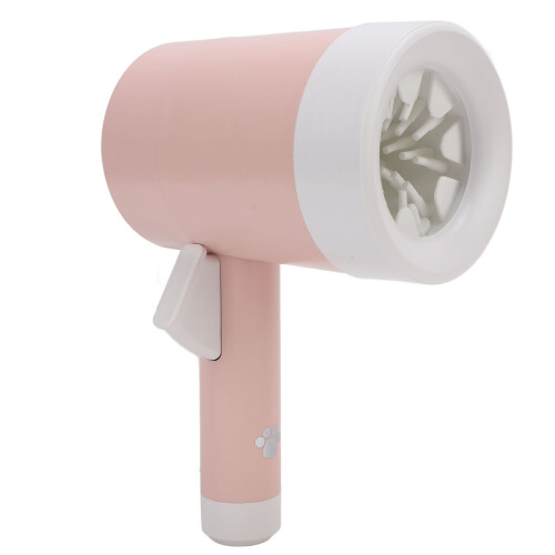 Coppa detergente per zampe di cane rosa, ABS e silicone