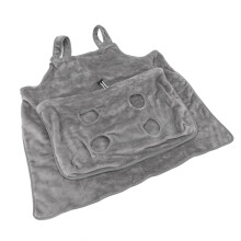 Sac à harnais tablier en flanelle réglable avec grande poche, idéal pour les petits chiens