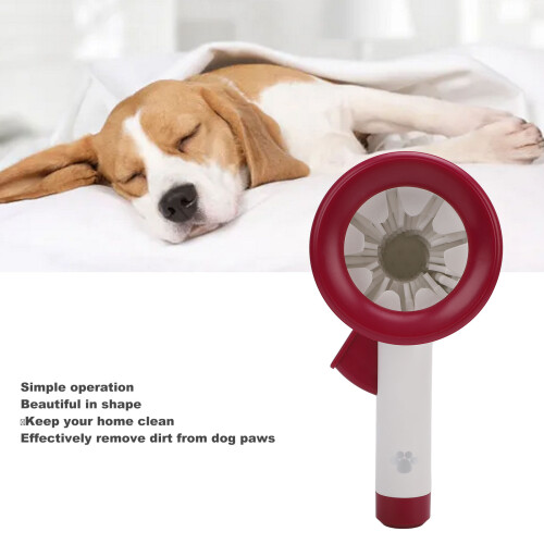 Vaso limpiapatas para perros blanco - cerdas de silicona 2
