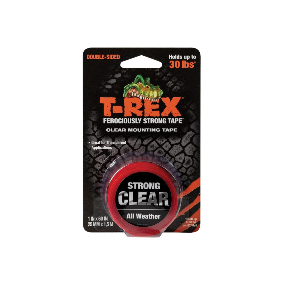 Shurtape T-Rex Clear Mounting Tape 25Mm X 1.5M 5063750506906