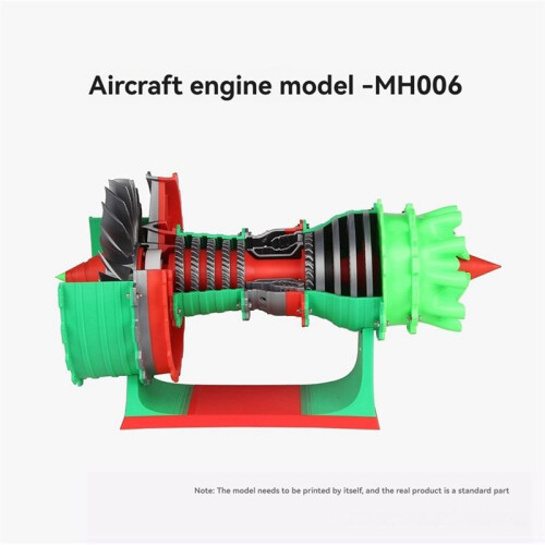 For Bamboo Lab 3D Printing Model MH006 Aircraft Engine Model Components Enhance Your Printing Experience 2