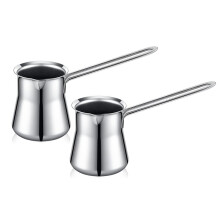 2 Pieces Turkish Coffee Pot 15oz Chai Pot Arabic Pot Briki Greek Coffee Pot Milk Butter Honey Chocolate Melt Warmer Pot