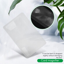 3 x Lupe Vergroesserung Lupe Fresnel Tasche Kreditkartenformat Transparente Lupe