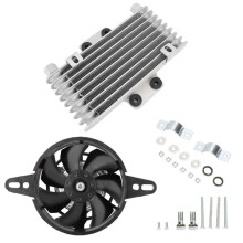 Motocykl ChłOdnica Oleju Silnikowego Wentylator ChłOdnica ChłOdnica Aluminium 125Ml Uniwersalny do Motocykla Motor Terenowy ATV