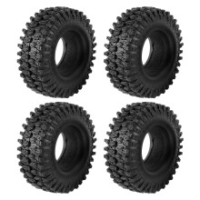 4PCS 1.9 Pulgadas NeumáTico de Goma 1.9 NeumáTicos de Ruedas 108X40MM para 1/10 RC Crawler TRX4 Axial SCX10 90046 AXI03007