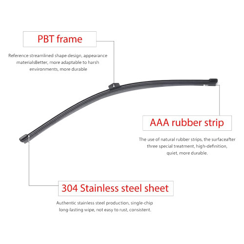 Rear Windshield Wiper Arm Blade Set For- Cayenne 2011-2017 95862804000 2