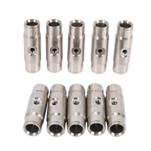 10 Stuks 3/8 Inch Slip Lok Misting Nozzle Koppelings-T-Stukken 10/24 UNC 1000 PSI Snelkoppeling