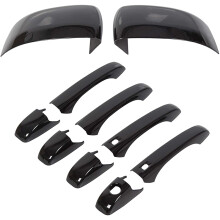Coperture Specchietti Neri + Coperture Delle Maniglie Delle Portiere per Grand Cherokee Durango 2011-2020