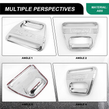 Bil ABS Chrome Design Baklucka Trim Bakre Handtag Insats för Hilux Vigo 2008-2014
