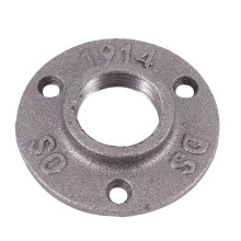 Flangia per Tubi In Ghisa Malleabile da 1 Pollice, Flange per Tubi Industriali per Tubi e Raccordi Neri Filettati 1 Pz