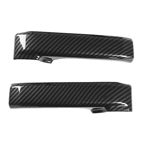 2Pcs Carbon Fiber Car Inner Door Handle Trim Pull Grab Panel Handle Cover for    2007-2014