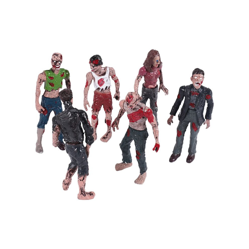 6Pcs/Lot 10CM the Walking Dead Zombie Action Figures Toys Movie Characters Action Zombie Figures Kids Toy