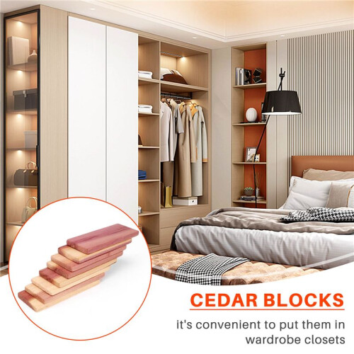 16 Pack Cedar Blocks for Closet,Red Cedar Blocks for Storage, Aromatic Cedar Blocks for Closet and Drawer 2