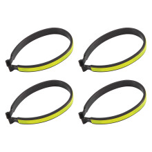 2 Paar Fahrrad Hosen Clips Leichte Fahrrad Hosen Clips mit Reflektierenden BäNdern für Nacht Fahrten