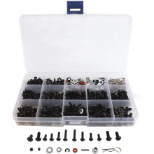 500Pcs Universal RC Screw Kit Hardware Fasteners Set for Axial Redcat HPI Arrma Losi 1/8 1/10 1/12 1/16 RC Cars