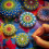 Mandala Dotting Tool Set för Att Måla Stenar, Måla Rocks Dot Kit, Akrylstick, Point Drill Tool, Stencil DIY Wall Art 6
