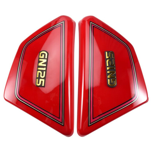 Red Motorcycle Battery Side Cover Frame Side Covers Panels for  GN125 GN 125