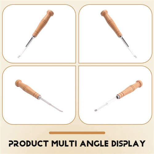 Bread Bakers Cutter Slashing Tool Dough Making  Wood Handle Bakeware for Bread Bakeware Kitchen with 5X Blades 2