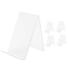 Acrylic Book Stand with Ledge,Transparent Acrylic Display Easel, Clear Tablet Holder for Books,Notebooks,Artworks