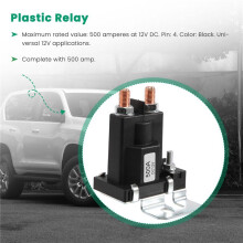 Dual Battery Isolator Relay Start /Off 4 Pin 500A 12V For Car Power