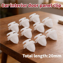 10x Car door panel mounting clips white for 206 207 1007 307