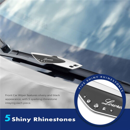 Front Car Windscreen Wiper Spoiler Presser With Rhinestone 2