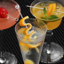 Palos de coctel de acero inoxidable Juego de palo de Martini (Paquete de 15)