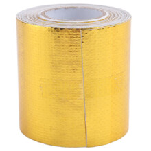 Reflektieren eine Gold-Thermo-Tape Lufteinlass Waermedaemmung Schild Wickeln Reflektierende Hitzebarriere Selbstklebender Motor
