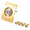 Square Style Jack Plate Gitarr Bas Jack 1/4 Output Input Jack Sockel för Elektriska Gitarrdelar och TillbehöR Guld 2