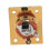 Square Style Jack Plate Gitarr Bas Jack 1/4 Output Input Jack Sockel för Elektriska Gitarrdelar och TillbehöR Guld 5