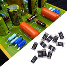 50Pcs Alloy Resistance 2512 SMD Resistor Samples Kit,10 Kindsx5pcs=50pcs R001 R002 R005 R008 R010 R015 R020 R025 R050 R100