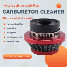44Mm Air Filter For 47Cc 49Cc 2 Stroke Super Pocket Bike Upgrade Kit Dirt Bike Atv Quad Aluminium Air Filter Set Red