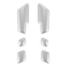 6Pcs Chrome Car Door Adjust Buttons For - E Class W204 W205 W212 W218 X204 X166 C E GLK GL ML CLS GL