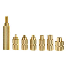 7-Teiliges Set mit Lötspitzen für Heißschmelzeinsätze, M2, M2,5, M3, M5, M6, Muttern, Eingebettetes Gewindeeinführungsset Aus Messing.