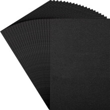 20 Feuilles de Mousse EVA de 3 mm pour Broderie 3D, 15 X 23 cm, pour Loisirs Créatifs, Projets de Bricolage, Couture à la Main, Noir