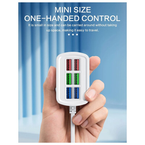 USB Power Strip Phone Charger Adapter MultiPort  Socket Wall Charger for   Socket HUB Splitter EU-PLUG