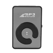Mirror Clip USB Digital Mp3 Music Player Support 8GB TF Card Black