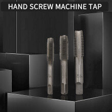 7Pcs M3 to M12 metal Hand Screw Machine Metric Taper Plug Tap Drill Bit Kit Silver