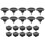 10 Sets 45mm Base Dia Adjustable Leveling Foot 25mmx25mm Square Tube Insert Kit 1