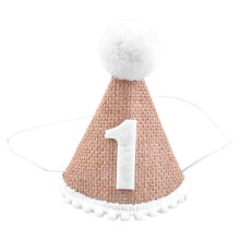 Kapelusz Baby Birthday Party Hat 1. Rok Dzieci Baby Shower Kapelusz Urodzinowa Opaska na Głowę Dekoracja B