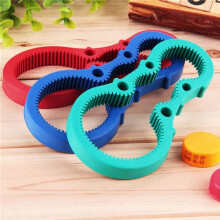 Multi Bottle Opener Portable Jar Lids Can Tin Handy Flexible Twister Rubber Screw Grip Cap Device Red