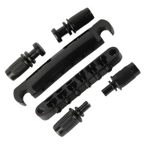 Guitar Bridge 6-String Electric Guitar Bridge 6-String Electric Guitar Bridge Black