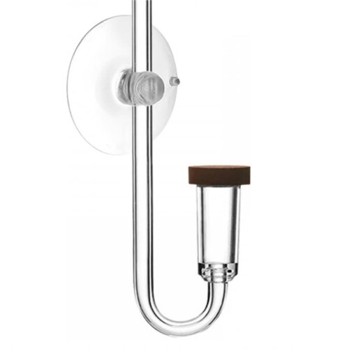 CO2 Diffuser Acrylic CO2 Reactor Diffuser with Suction Cup for Aquarium Planted Fish Tank