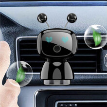 Robot Shaped Car Aromatherapy Diffuser Vent Clip with Ocean Fragrance Auto Aromatherapy Ornament Long-Lasting Fragrance